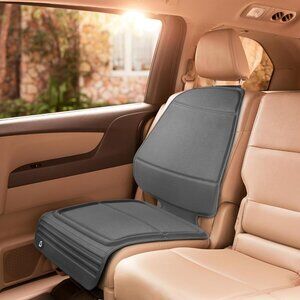 Munchkin Elite Seat Guardian Car Seat Protector Crash Test Approved Gray NEW